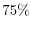  75\%
