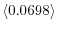  \left\langle 0.0698\right\rangle 