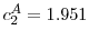  c_2^A = 1.951