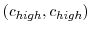 (c_{high},c_{high})