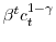 \beta^{t}c_{t}^{1-\gamma}