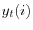 y_t (i)