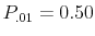  P_{.01} = 0.50