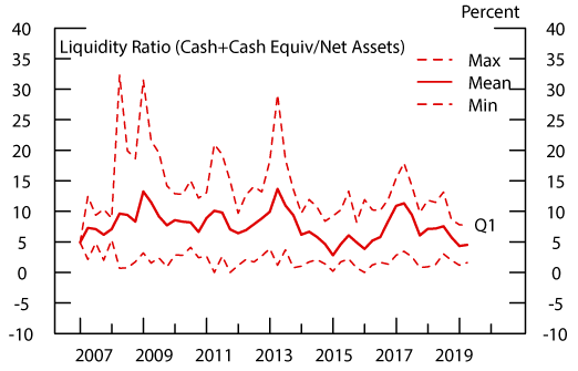 Figure 5: Liquidity: Bank Loan Funds. See accessible link for data description.