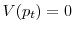  V(p_t)=0