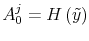  A_{0}^{j}=H\left( \tilde{y}\right) 