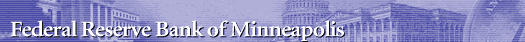 The Federal Reserve Bank of Minneapolis, links to Minneapolis home page
