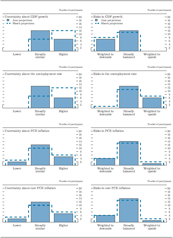 Figure 4. Uncertainty and risks in economic projections