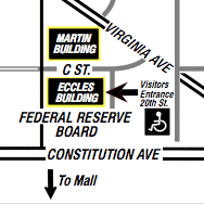 Location map of the Federal Reserve Board