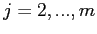 $ j=2,...,m$
