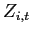 $ Z_{i,t}$