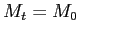 $ M_{t}=M_{0}\qquad$