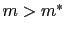 $ m>m^{\ast}$