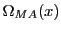$ \Omega _{MA}(x)$