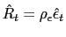 $ \hat{R}_{t} =\rho_{\epsilon}\hat{\epsilon}_{t}$