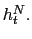 $ h_{t}^{N}.$