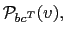 $ \mathcal{P}_{bc^{T}}(v),$