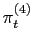 $ \pi _{t}^{(4)}$