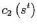 $\displaystyle c_{2}\left( s^{t}\right)$