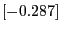 $[-0.287]$