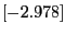 $[-2.978]$