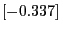 $[-0.337]$