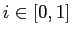 $ i \in[0,1]$