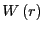 $ W\left( r\right) $