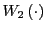 $ W_{2}\left( \cdot\right) $