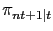 $ \pi_{nt+1\vert t}$