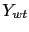 $ Y_{wt}$