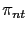 $ \pi_{nt}$