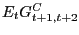 $ E_{t} G_{t+1,t+2}^{C} $