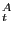 $ _{t}^{A}$