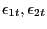 $ \epsilon _{1t},\epsilon_{2t}$