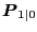$ \boldsymbol{P}_{1\vert}$