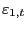 $ {\varepsilon}_{1,t}$