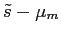$\tilde s-\mu_m$
