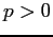 $p>0$