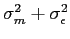 $\sigma_m^2+ \sigma^2_\epsilon$