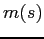 $m(s)$