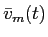 LaTex Encoded Math: \displaystyle \bar{v}_{m}(t)