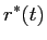 LaTex Encoded Math: \displaystyle r^{*}(t)