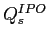  Q_{s}^{IPO}