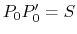  P_0P_0^{\prime}=S