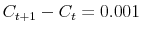  C_{t+1}-C_t = 0.001