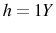  h=1Y