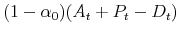  (1-\alpha_0)(A_t+P_t-D_t)