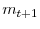 m_{t+1}