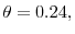 \theta=0.24,